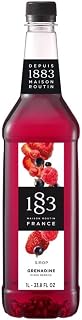 1883 Mixed Berries Syrup for Drinks, Made in France, 1 Liter Plastic Bottle