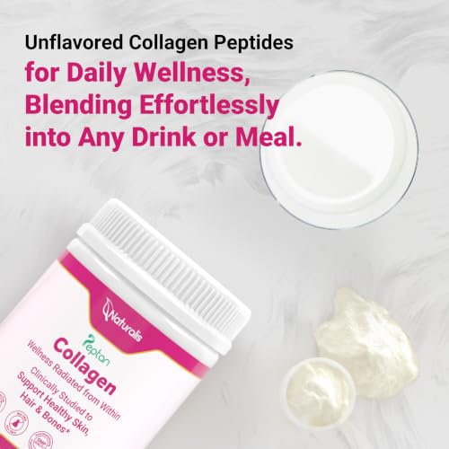 Image of Naturalis Collagen Peptides Powder (7oz) | Healthy Skin, Hair & Bones* | Peptan Grass-Fed Collagen Peptides, Made with Pure Ingredients. Odorless, Flavorless, and Fast Dissolving for Daily Use.*