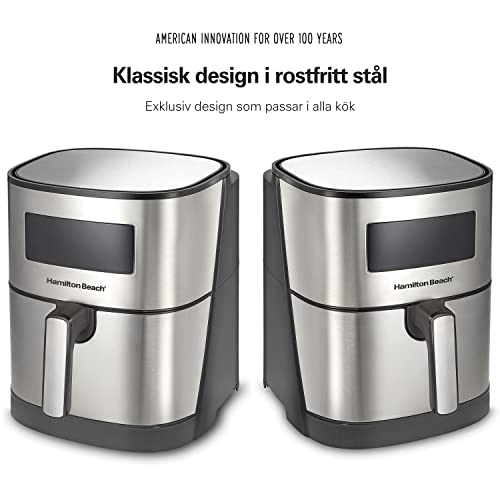 Hamilton Beach 5L Digital Airfryer med 8 Program och Non-Stick Korg