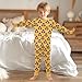 Krafig Cute Cartoon Poop Pattern Unisex Long-Sleeve PJ Sets, 2-Piece Pajamas Sleepwear