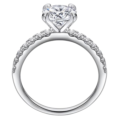 Bague moissanite argent 925 style rétro pour vos soirées