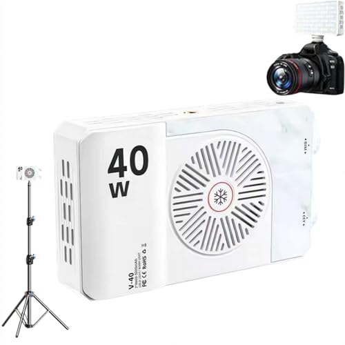 Generic Luce video portatile da 40 W, 120 perline COB, temperatura di colore 2800 K-9000 K, pannello LED regolabile, DSLR fotografia, luce luminosità per bellezza prodotto fotografia riempimento luce