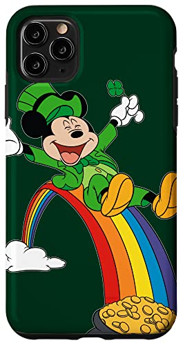 Coque iPhone 11 Pro Max Mickey verte pour la Saint-Patrick