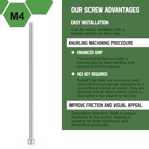 Uxcell F24081400UX1182 Hex Socket Bolts  thumb #2