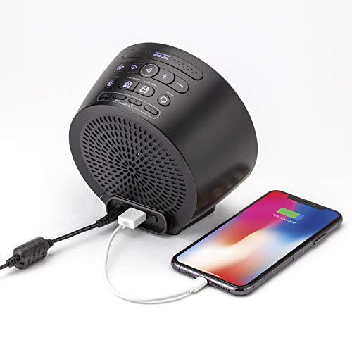 iHome Sveglia IB294 Retro Luminoso, Bluetooth, compatta con Doppia Ricarica USB, Colore: Nero - Image 4