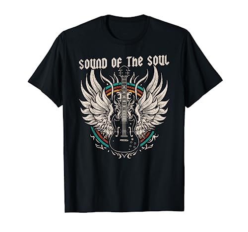 Sound of the Soul - Guitarra de rock vintage Camiseta