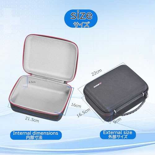 RLSOCO Tasche für OMRON X2 Smart+/X2 Basic/X4 Smart/X3 Comfort/M300/M3 Comfort/M2 Basic Oberarm Blutdruckmessgerät (nur Tasche)