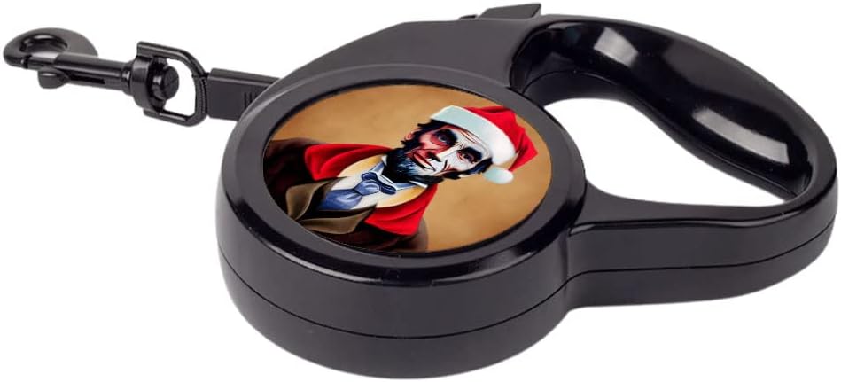 Funny Holiday Retractable Pet Leash - Christmas Santa Leash - Themed Dog Leash - 118 inches