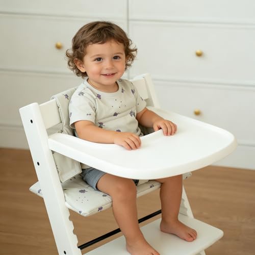Image of Baby Cushion Set Soft and Comfort High Chair Cushion for Infant, Toddler High Chair Accessories Easy to Clean and Install, Grape Sandy