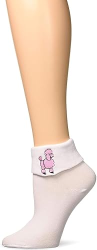 Miniatura 3 de Calcetines clásicos de los años 50 Sock Hop  Talla de adulto blanco 1 par