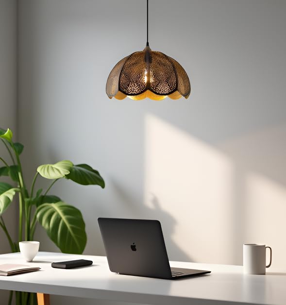 Image of Lyse Decor Hanging Lamps for Living Room, Pendant Lights for Drawing Room Center, Dining Table Light and Bedroom Lights (with Bulb)