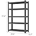 Notmise Metal Garage Shelving Unit, Heavy Duty Adjustable Storage Shelves, Steel Shelving, 3000 lbs Capacity Shelves for Heavy Tools and Equipment, 5 Tier, 39.4