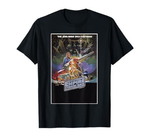 T-shirt Star Wars L'Empire Contre-Attaque avec affiche rétro de film pour homme