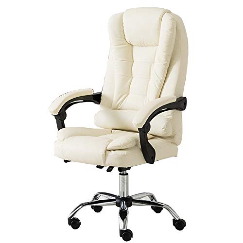 Chaise de bureau exécutive pivotante cuir robuste inclinable taille 150kg