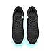 OEKLA Unisex LED Shoes - Fashion Light Up Sneakers, Breathable USB Charging Glowing Luminous LED Shoes for Men & Women (Black, Adult, 7.5, US Footwear Size System, Medium)
