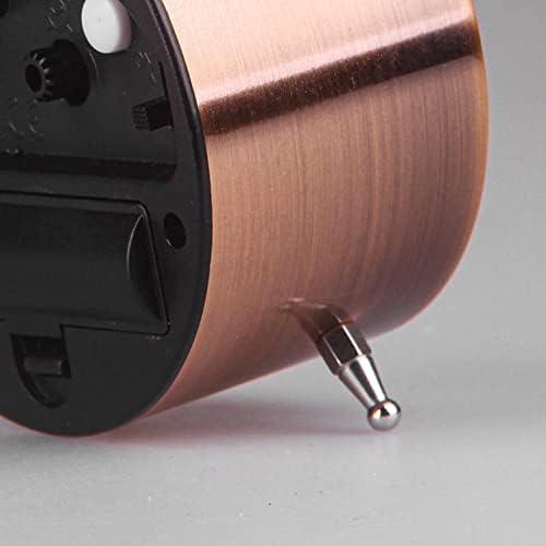 Retro Alarm Clock Old Fashioned Alarm Clock that Doesn'T Tick, Bedside Alarm Clock for Heavy Sleepers, with Night Light, Battery Operated Bedroom Alarm Clock, Easy Enough to Set Bedside Table Clock