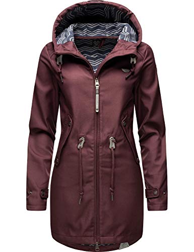 Preisvergleich Produktbild Ragwear Damen Parka Outdoorjacke mit Kapuze Leanne Weinrot Gr. L
