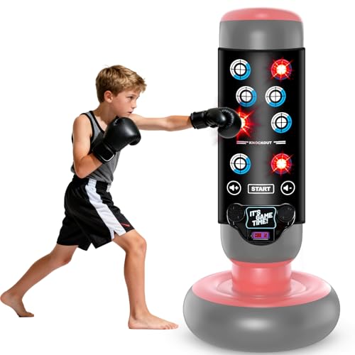 Interactive Punching Bag Boxing Music Pad, 6-Level Mode Punching Target