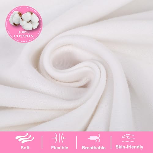 BIG ELEPHANT 10 Pack Toddler Girls' Underwear Boxer Briefs，100% Cotton Super Soft Breathable Panties (3T-10Y)4