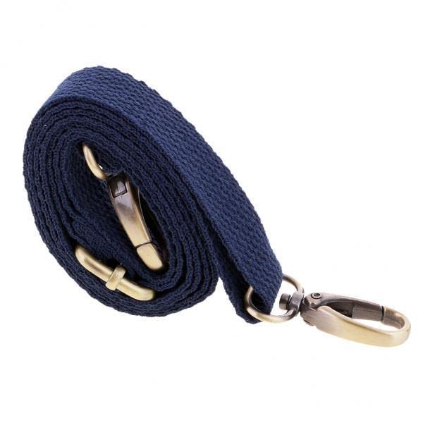 2xCanvas Bag Handle Shoulder Bag Strap Replacement Bag Accessories Dark blue-picture-36