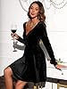 Sexyasasii V Neck Dress for Women Long Sleeve Wrap... #4