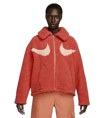 nike sherpa jacket pink