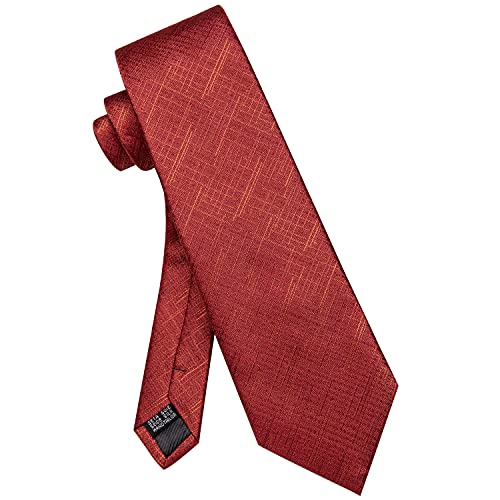Image of YourTies Men's Neckties Striped Tie and Plaid Neckties for Men Woven Silk Tie Gold Tie Clip Set