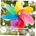 CORHAD 20set DIY Kit with Plastic Rods Creative Windmill Sticks for Garden Decoration and Fun Activities for All Ages