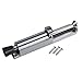 Respicefinem Heavy Duty Zinc Alloy Spring Loaded Door Stopper with Soft Rubber Foot Easily Step On Design for Home Office Silver (Silver) immagine