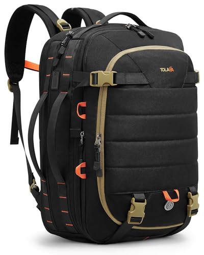 Tolaccea Carry on Travel Backpack, TSA Friendly Flight Approved Laptop Backpack Duffle Bag for Men...
