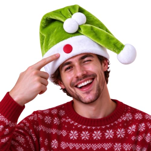 Christmas Funny Movable Swing Santa Hat for Adults Xmas Costume Accessories - image 1