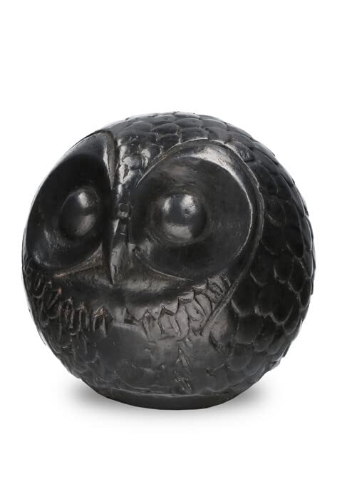 Mini-urne en bronze chouette objet funéraire cinéraire