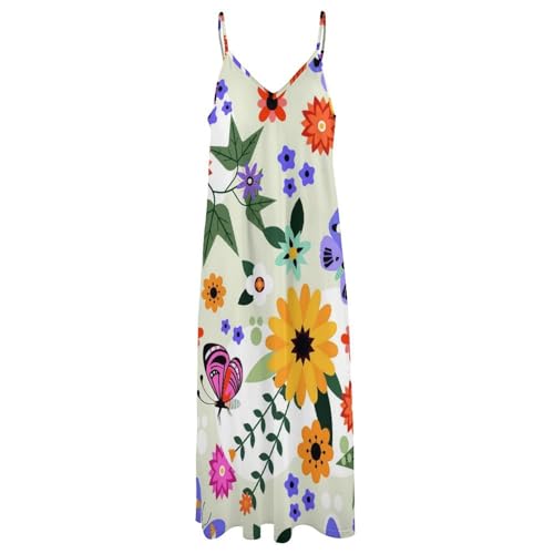 Robe longue d'été légère sans manches au tombé fluide parfait