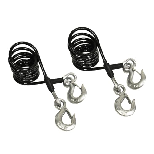 Blue Ox BX88197 Class IV Safety Cable Kit | Tow Rating of 10,000 lbs | Protects from Accidental Connection | Offers Security When Towing | Cables Length of 7 Feet