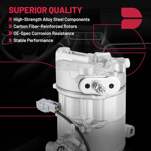 BDFHYK 141262C Air Conditioning A/C Compressor with Clutch Compatible with Ram ProMaster City L4 2.4L 2015-2022