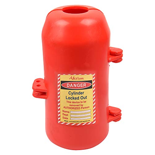 Image of Universal Multi Device Lockout AK-LPG-92A Lock and hold - Size, 95 mm dia. 165 Mm, Red (Pack of 10)