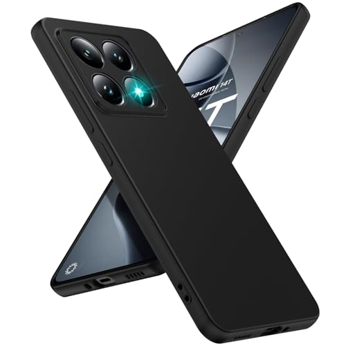 SineOrdo Xiaomi 14T 5G Hülle,Handyhülle für Xiaomi Mi 14T 5G Schutzhülle Dünn Hüllen Silikon TPU Sturzfest Weiches Hülle Matte - Schwarz
