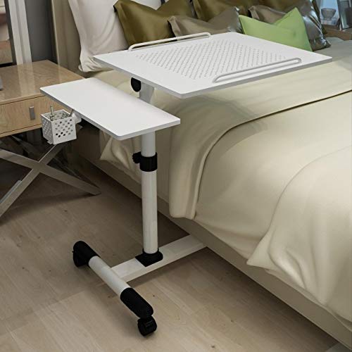 Mesa auxiliar en forma de C para laptop, mesa elevable, mesa de ordenador portátil, mesita de noche, sofá, cama, escritorio de aprendizaje, mesa plegable para laptop, mesa ajustable sobre la cama