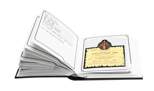 Álbum para etiquetas de vino autoadhesivo de 60 páginas para escribir datos de catas 2