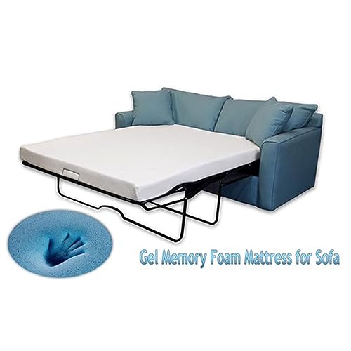 DynastyMattress 4-inch Cool Gel Memory Foam Mattress Sleeper for Convertible Folding Sofa & Couch Beds Queen Size Sofa Not Included (USA Made) - Image 4