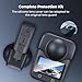 K&F CONCEPT Screen Protector Kit Compatible with DJI OSMO 360 Accessories, Ultra HD Display Tempered Glass Film with Silicone Lens Protective Cover Cap 9H Hardness Anti-Fingerprint Scratch Resistant