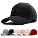 Cappellino da Baseball Donna,Coda di Cavallo da Baseball cap,Berretto con di Cavallo,Unisex Regolabile Anti-Sole da Baseball Cappellini per Sport All'aperto (Nero)
