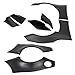 ECOTRIC Fender Flare Cover Guards Compatible with 2013-2016 Scion FRS & 2013-2020 Subaru BRZ & 2017-2020 Toyota 86 GR Style Wheel Cover Protector ABS Plastic Painted Black - 8PCS Front Rear Left Right