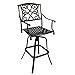 Best Choice Products Outdoor Cast Aluminum Swivel Bar stool Patio Furniture Antique Copper Design