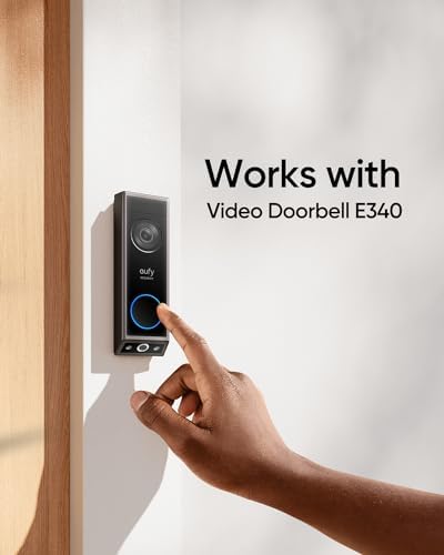 Eufy Security Video Doorbell Add-on Chime, Wireless Indoor Gong, Requires eufy Security Video Doorbell E340, Adjustable Volume, 8 Attractive Melodies, Toll Free Use (Refurbished) - View 5