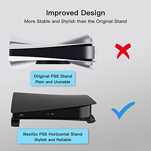Nexigo Ps5 Accessories Horizontal Stand, [Minimalist Design], Ps5 Base Stand, Compatible With Playstation 5 Disc & Digital Editions, Black #TOP2