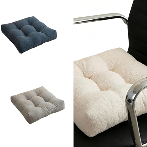 Coussin de chaise pour la maison et le bureau oreiller de siège en fourrure