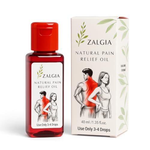 Image of Zalgia Oil - Natural ingredients Non-greasy formula for quick Pain Relief Oil for Back Pain, Muscle Joint Pain, Knee Pain, Body Pain 120ML