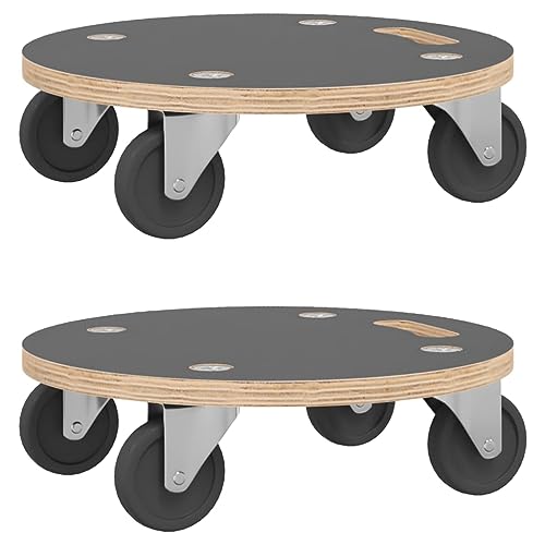 Homgoday Pedane 2 pz Rotonde Ø38x11,5 cm, Mobili per Casa Interno Esterno Soggiorno Camera da Letto
