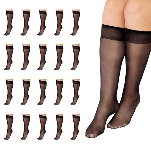 L'eggs Everyday Knee-Highs, Sheer Toe Plus, 100% Nylon, One Size